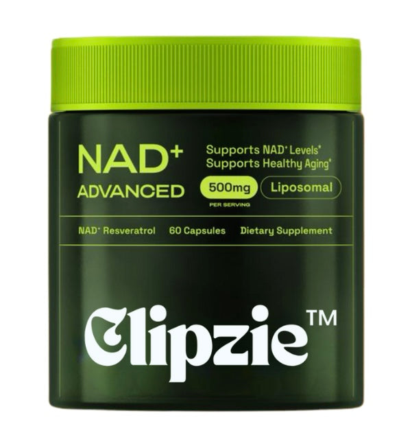 Clipzie NAD+ Advanced – Supplement with Resveratrol – 60 Capsules